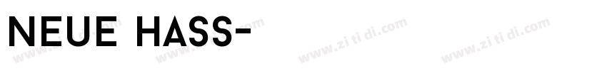 neue hass字体转换